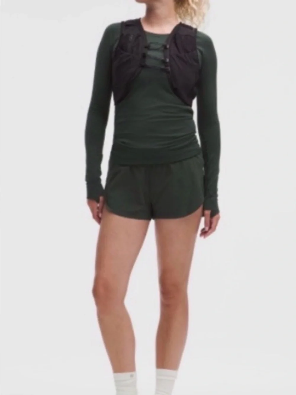 lululemon fast and free HR split 3” short ~rainforest green~Size XLNWT $78 MSRP🌟